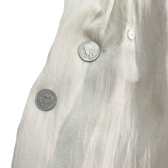 JOHNNY WAS Womens 1X Embroidered Sheer Sleeve Boho Tunic Shirt Top NWT - Picture 6 of 10